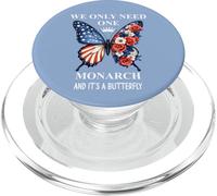 We Only Need One Monarch & It's a Butterfly Floral No Kings PopSockets PopGrip pour MagSafe
