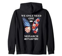 We Only Need One Monarch & It's a Butterfly Floral No Kings Sweat à Capuche
