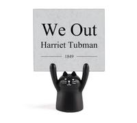 We Out Harriet Tubman Support pour mémo Motif chat Noir
