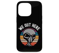 We Out Here Funny Alien Lover Abduction UFO Aliens are Real Coque pour iPhone 13 Pro
