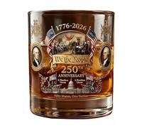 We People Bouteille de whisky pour 250e anniversaire de mariage Cadeau patriotique pour alcool, scotch, bourbon ou vin, réserve personnelle, cadeau pour les amateurs d'histoire