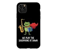 We Play The Saxophone At Dawn Musicien De Saxophone Jazz Coque pour iPhone 11 Pro Max