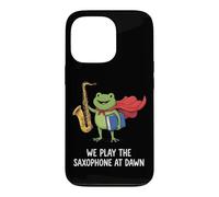 We Play The Saxophone At Dawn Musicien De Saxophone Jazz Coque pour iPhone 13 Pro