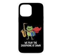 We Play The Saxophone At Dawn Musicien De Saxophone Jazz Coque pour iPhone 13 Pro Max