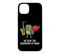 We Play The Saxophone At Dawn Musicien De Saxophone Jazz Coque pour iPhone 14 Plus