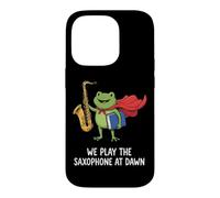 We Play The Saxophone At Dawn Musicien De Saxophone Jazz Coque pour iPhone 14 Pro