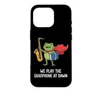 We Play The Saxophone At Dawn Musicien De Saxophone Jazz Coque pour iPhone 16 Pro