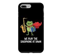 We Play The Saxophone At Dawn Musicien De Saxophone Jazz Coque pour iPhone 7 Plus/8 Plus