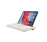 WE POP Clavier Bluetooth universel avec fonction support pour tablette/smartphone - coloris beige