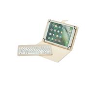 WE Étui tablette avec clavier Bluetooth WE Pop Universel 9-11'' compatible Android/iOS/Windows Beige