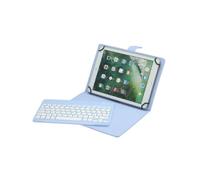 WEPOP Étui tablette avec clavier Bluetooth Universel 9-11'' Compatible Android/iOS/Windows Bleu