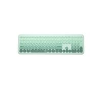 WE POP Pack clavier + souris sans-fil 2.4Ghz récepteur USB + adapteur USB-C, 104 touches, piles incluses, vert
