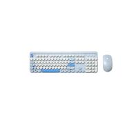 WE POP Pack clavier + souris sans fil: coloris Bleu - Connexion 2.4Ghz - avec pavé numérique - piles incluses