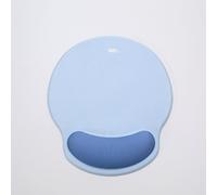 WE POP Tapis de souris avec repose poignet bi-color Bleu: matière tissu - tapis bleu ciel - repose poignet bleu foncé