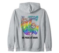 We Pride At Dawn LGBTQ Paresseux Arc-en-Ciel Mandala Art Sweat à Capuche