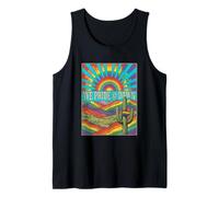 We Pride At Dawn, Western Vintage LGBTQ Rainbow Desert Débardeur