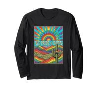 We Pride At Dawn, Western Vintage LGBTQ Rainbow Desert Manche Longue