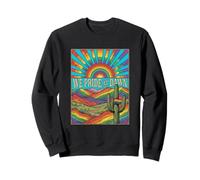 We Pride At Dawn, Western Vintage LGBTQ Rainbow Desert Sweatshirt