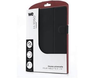 WE Protection Universel Antichoc pour les Tablettes de 9 à 10.1 Pouce Tablet Case pour iPad Air Samsung Lenovo RCA Kindle Antichoc Souple Housse en Silicone Fermeture Magnétique - Noir