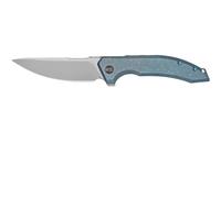 WE Quixotic Manche en Titane Bleu Perle Argentée Lame CPM 20CV WE21016-3