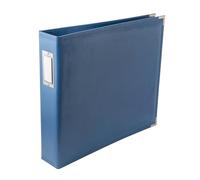 We R Memory Keepers Album Photo, protège Vos Souvenirs et Photos, Cuir synthétique sans Acide, Anneaux Anti-accrocs, Comprend 5 protège-Pages, 30,5 x 30,5 cm, Bleu (Country Blue)