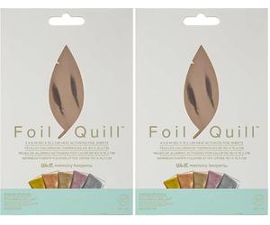 We R Memory Keepers Foil, Étourneau Étoilé, Ensemble de 30 Feuilles, à Utiliser avec Quill et Créez Des Brillants Ornements et designs, 10, 1 x 15, 2 cm (Lot de 2)
