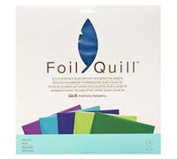 We R Memory Keepers Foil Quill 12"X12" Foil Sheets 15/Pkg-Peacock-3 Each of 5 Colors