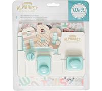We R Memory Keepers Mini Lettres de l'alphabet Punch Board Multicolore