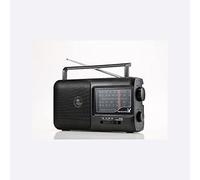 WE Radio Portable Grandes Ondes : FM/AM/SW/LW avec Haut-Parleur intégré, Antenne Externe, avec Poignée de Transport - Noir