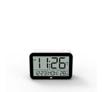 WE Réveil numérique Radio-piloté, écran rétro-éclairé, Affichage de l'heure, la Date et la température, Fonctionne sur Piles