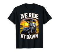 We Ride At Dawn Chariot de Golf Knight Fantasy Golf Dad Blague T-Shirt