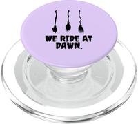 We Ride at Dawn Costume de sorcière Humoristique pour Halloween PopSockets PopGrip pour MagSafe