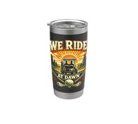 We Ride at Dawn Golf Golf Humour décontracté Gobelet isotherme en acier inoxydable double paroi