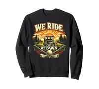 We Ride at Dawn Golf Golf Humour décontracté Sweatshirt