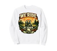 We Ride at Dawn Golf Golf Humour décontracté Sweatshirt