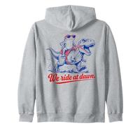 We Ride At Dawn Grenouille T Rex Dinosaure drôle Sweat à Capuche
