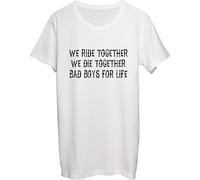 We Ride Together We Die Together T-shirt blanc pour homme, blanc, L