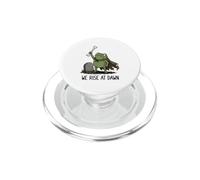 We Rise At Dawn Spooky Season Grenouille Meme Zombie Halloween PopSockets PopGrip pour MagSafe