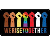 We Rise Together | LGBT | Excellente idée cadeau | Lot de 2 autocollants | 12,7 cm | S10448