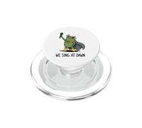 We Sing At Dawn Frog Mème Chanteur Chanteur Grenouille PopSockets PopGrip pour MagSafe