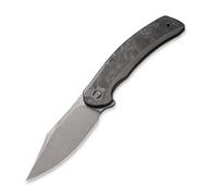 WE Snick Manche en Titane Gris avec Incrustation en Fibre de Carbone Marbrée Lame Gris Stonewashed C