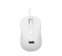 WE Souris Filaire 1200 DPI Connexion USB - Ultra-Léger Ambidextre - Compatible avec PC/Mac - Blanc