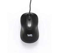 WE Souris filaire 1200 DPI Connexion USB Ultra-légère Ambidextre Compatible PC/Mac Noir