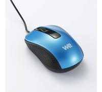 WE - Souris - filaire - USB - bleu