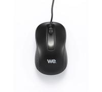WE Souris filaire 1200 DPI Connexion USB Ultra-légère Ambidextre Compatible PC/Mac Noir