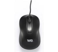 WE Souris filaire 1200 DPI Connexion USB Ultra-légère Ambidextre Compatible PC/Mac Noir