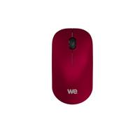 WE Souris sans Fil Optique Nano Dongle USB - Connexion 2.4 GHz - 1200 DPI, touché Doux,Pile AA Incluse, Couleur Rouge