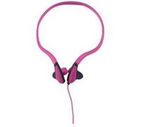 WE Écouteurs sport intra – Intra-auriculaires filaires (jack 3,5mm) avec micro, tour de cou – Rose
