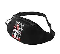 We Stand for The Flag We Kneel for The Fallen Casual Fanny Pack Hommes et Femmes Loisirs Sports Taille Sac Sport Jour Exercice Cadeau