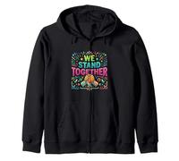 We Stand Together Unity Support Sensibilisation Sweat à Capuche